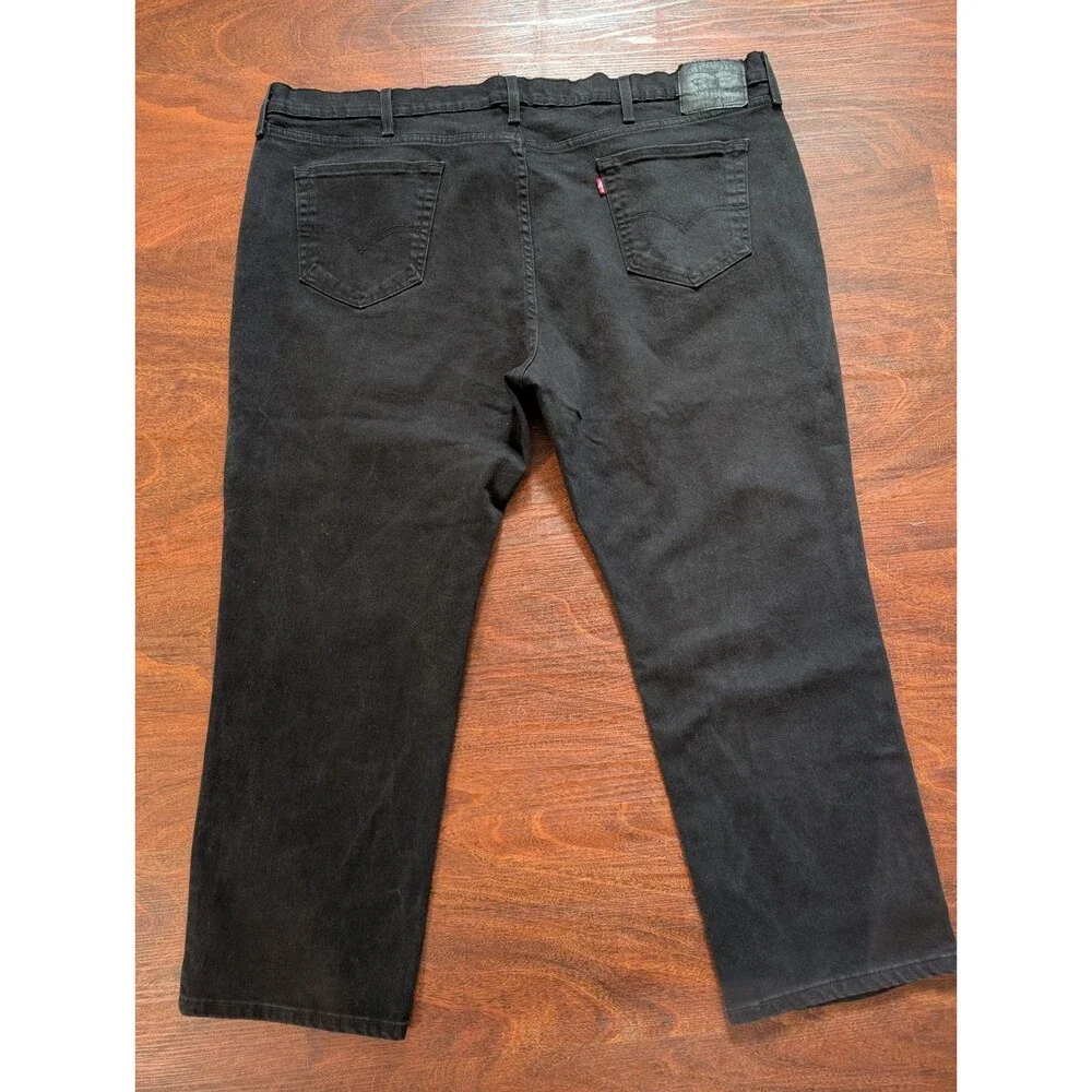 LEVI'S 541 Regular Fit 50 x 30 Jeans Stretch Flex Black Denim Modern Fit